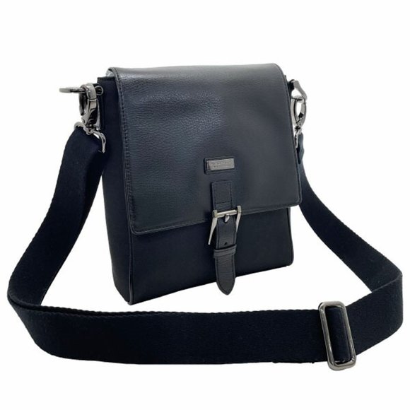 Burberry Shoulder Bag Black Label Crossbody Nylon Leather BURBERRY BLACK LABE...